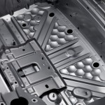 2013 Mercedes-Benz SL Aluminium Bodyshell : Boot recess made from recycled aluminium
