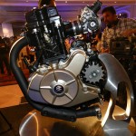 Bajaj Pulsar 200 NS engine on display at the unveiling : Other two Spark Plugs