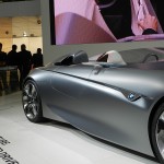 BMW Vision ConnectedDrive at the 11th AutoExpo : Red strips of fiber optic light