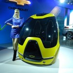 Chevrolet en-v displayed at the 11th AutoExpo