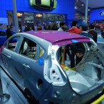 High Strength Steels in use on a Ford Fiesta hatch at the 11th Auto Expo 2012