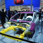 Optimal Engine Room Design, Energy Absorbing Grille on a Ford Fiesta hatch at the 11th Auto Expo 2012
