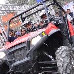 Gul Panag experiences Polaris with Mr. Pankaj Dubey MD Polaris India at the 11th Auto Expo