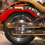 Harley Davidson Fat Boy at the 11th Auto Expo 2012 : Exhaust
