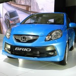 Honda 'Energetic Blue' Brio at the Auto Expo 2012 : Front