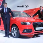 Audi Q3 launched in India at 11th AutoExpo : Katrina Kaif, Lisa Ray, Peter Schwarzenbauer, Michael Perschke