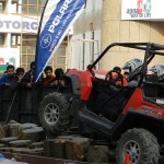 Polaris Off Road Vehicles RANGER RZR Side by side in action at the outdoor display by Polaris at 11th Auto Expo 2012