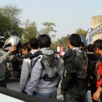 Polaris Off Road Vehicles: Kitting up the participants at the 11th Auto Expo 2012 before the demo ride