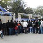 Polaris Off Road Vehicles: Queuing for the demo ride at the 11th Auto Expo 2012