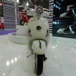 Vespa LX 125 White at the 11th Auto Expo 2012