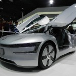 Volkswagen XL1 Concept at the 11th AutoExpo, 2012 in New Delhi
