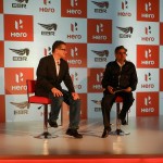 Mr. Erik Buell and Mr. Pawan Munjal at the HeroMoto Corp EBR press conference
