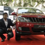 Mr. Vijay Nakra, VP Sales - Automotive Division with the face lifted new Mahindra Xylo
