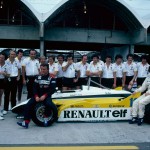 1982 - Brazilian Grand Prix, René Arnoux, Alain Prost and RE 30B