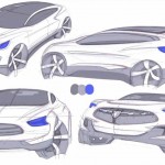 Tesla Motors Model X : Design Sketch 01