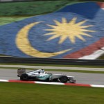 Nico Rosberg in the Mercedes AMG Petronas F1 W03 at F1 2012 Malaysian GP Qualifying