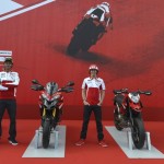 Valentino Rossi and Nicky Hayden at the Ducati GP12 Unveiling