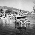 1955 First Overland Expedition : Series 1 Land Rover in the Mesai River