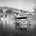 1955 First Overland Expedition : Series 1 Land Rover in the Mesai River