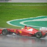 Fernando Alonso wrestles the F2012 through the rain, Scuderia Ferrari, F1 2012 Malaysian Grand Prix 03