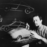 Ferdinand Alexander Porsche working on a Modell Typ 911 : 1968