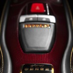 Ferrari celebrates 20 Years In China with the Special Edition of the 458 Italia : Interior shown, with the plaque reading '20th Anniversary Special Edition' in simplified Chinese