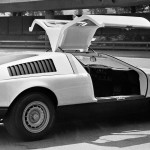 Gullwing doors on the Mercedes-Benz C 111/I with a three-rotor Wankel-engine, 1969