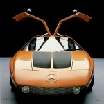 Mercedes-Benz research car C 111-II with four-rotor Wankel engine, 1970 : Gullwings open Photo 01