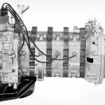 The four-rotor Wankel enigne of the Mercedes-Benz research car C 111-II , 1970