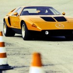 Mercedes-Benz research car C 111-II with four-rotor Wankel enigne on the Untertürkheim test track, 1970 ( Photo 10)