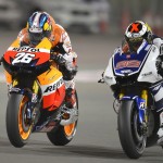 MotoGP 2012 : Jorge Lorenzo, Yamaha Factory Racing, Dani Pedrosa at the Qatar Grand Prix Race (Photo 01)