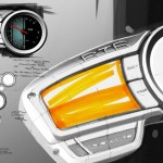 Instrument Console Design Sketch : 2012 TVS Apache 180 RTR : New Beast Unleashed. Same Bloodline