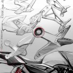 Rearset Design Sketch : 2012 TVS Apache 180 RTR : New Beast Unleashed. Same Bloodline