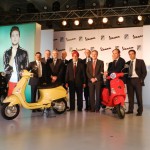 Personnel from Piaggio & C.s.p.a with Mr. Ravi Chopra, Chairman and Managing Director, PVPL at the launch of the Vespa in India