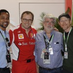 Cuba Gooding Jr., Stefano Domenicali, Team Principal, George Lucas, Ron Howard, Scuderia Ferrari Team 2012 Formula 1 Monaco Grand Prix