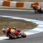 Casey Stoner followed by Dani Pedrosa, Repsol Honda Team 2012 MotoGP Grand Prix Of Portugal At Estoril 03