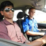 Karthik M, Riot Engine and Nick Osborne, Advanced Driving Institute at the Ford DSFL Program in Chennai