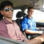 Karthik M, Riot Engine and Nick Osborne, Advanced Driving Institute at the Ford DSFL Program in Chennai