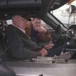 While on a West Coast testing trip, Neil Hannemann shows one of the first Ford GT prototypes to Carroll Shelby - one of his racing heroes and mentors.