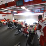 Ducati Team's Garage at the 2012 MotoGP Grand Prix Of Portugal Qualifying 01