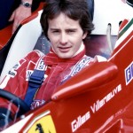 Gilles Villeneuve in his Ferrari 312 T4