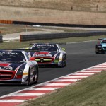 ALL-INKL.COM Münnich Motorsport Mercedes SLS AMGs at the GT1 World Championship 2012 Round 3 Navarra Spain