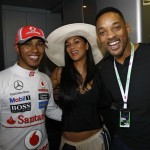Lewis Hamilton, Nicole and Will Smith, Vodafone McLaren Mercedes 2012 Formula 1 Monaco Grand Prix