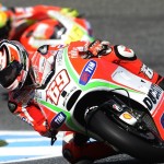 Nicky Hayden trailed by Valentino Rossi, Ducati Team at the 2012 MotoGP Grand Prix Of Portugal Qualifying 07