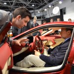 Mate Rimac with His Royal Highness Prince Albert II of Monaco in the Rimac Concept_One at the Top Marques Monaco