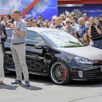 Dr. Ulrich Hackenberg, Member of the Board of Management of Volkswagen Brand, with responsibility for ‘Development’ presents the Volkswagen study Golf GTI Black Dynamic at the 31st GTI Meeting at Wörthersee