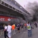 Williams F1 Garage Fire F1 2012 Spanish GP