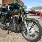 Provided by F2 Motorcycles (www.f2motorcycles.ltd.uk) in Banbury these bikes are created from 1960's Enfields that are restored and modified for diesel power