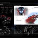 Bajaj Pulsar 200 NS Design Sketches : Headlamp, Taillamp