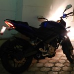 Bajaj Pulsar 200 NS at night